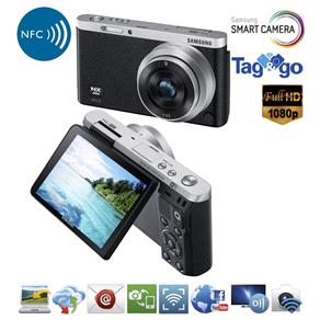 Câmera Samsung Smart NX MINI 9MM Preta – 20.5MP, LCD Móvel Touch Screen 3.0”, Lente Intercambiável, Mobile Link, Wi-Fi e Vídeo Full HD