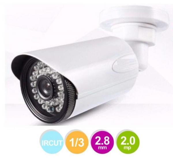 Camera Segurança Infra Ahd 36 Leds Hd 2.0 Mp Lente 2.8mm - Jortan