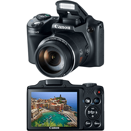 Câmera Semiprofissional Canon SX510 12.1MP Zoom Óptico 30x
