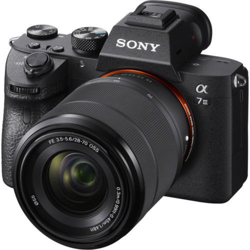 Câmera Sony A7iii A7iii A7 Iii A73 Sony Alpha Mirrorless 24mp 4k com Lente 24-70mm F/4 #ilce7m3k/b