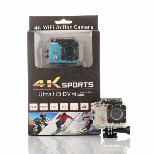 Tudo sobre 'Camera Sport Hd Dv 16mp Ultra 4k Prova D'agua Wi-fi)('
