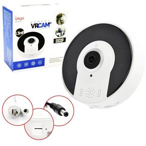 Câmera VRCAM 360 3D 1.3MP Panorâmica IP HD Áudio P2P Wifi KP-CA107 Ipega