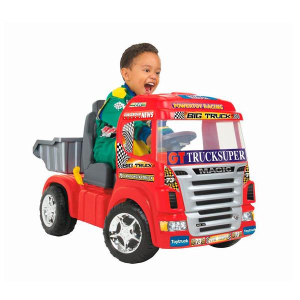 Caminhão Big Truck Elétrico Vermelho Magic Toys