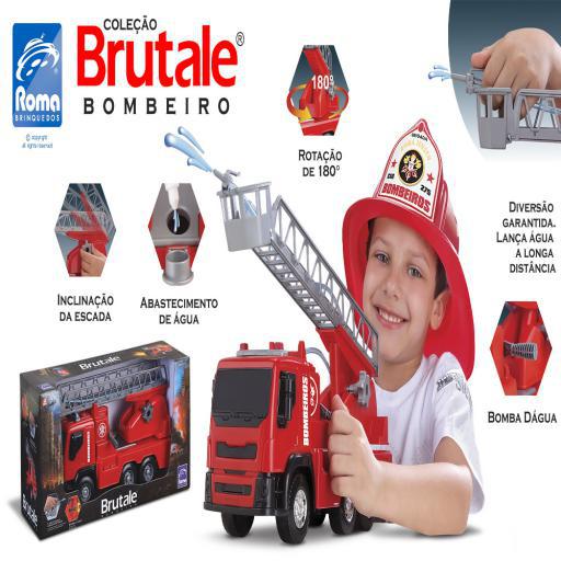 Caminhão Brutale Bombeiro 1510 - Roma Brinquedos