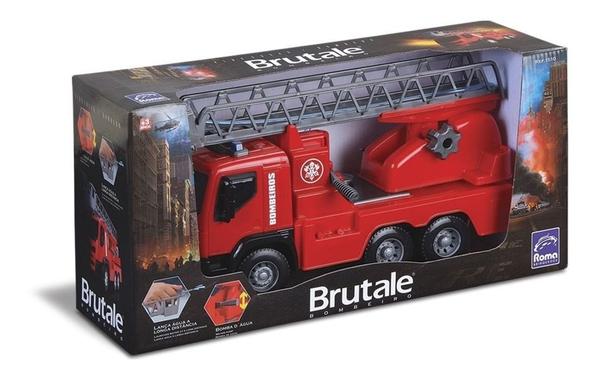 Caminhão de Bombeiro Brutale - Roma Brinquedos Vermelho
