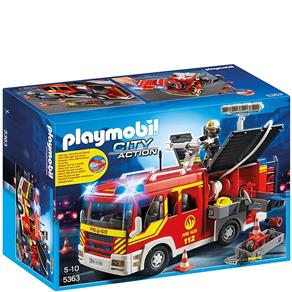 Caminhão de Bombeiro com Equipe - Playmobil