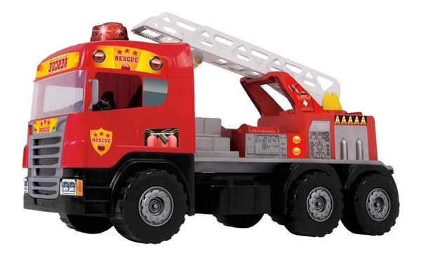 Caminhão de Bombeiro Brinquedo Super Resgate Grande 5056 - Magic Toys