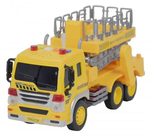 Caminhão de Brinquedo Infantil com Plataforma Som e Luzes - Bbr Toys