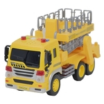 Caminhão de brinquedo infantil com plataforma som e luzes