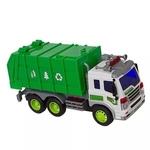 Caminhão De Lixo Com Som E Luz A Fricção 27cm - Shiny Toys