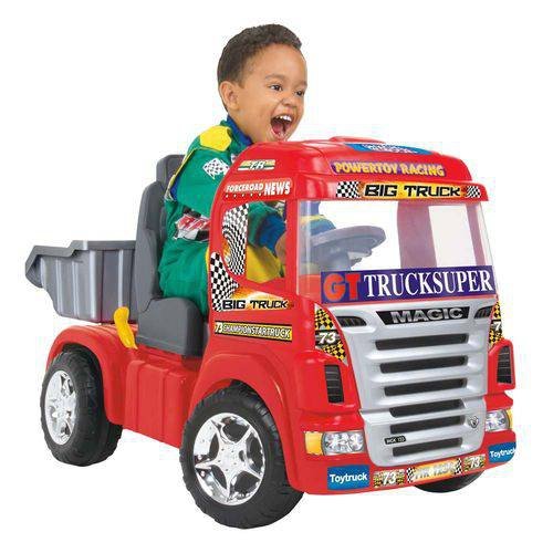 Caminhão Elétrico Big Truck Vermelho 6V - Magic Toys