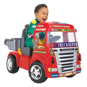 Caminhão Elétrico Magic Toys Big Truck 6V - Vermelho