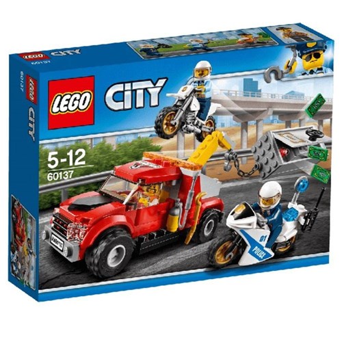 Caminhão Reboque Lego City em Dificuldades 144 Peças 60137