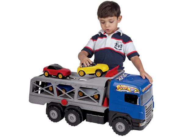 Caminhão Super Cegonha Magic Toys - com Acessórios