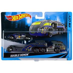 Caminhão Transportador Hot Wheels - Double Demon - Mattel