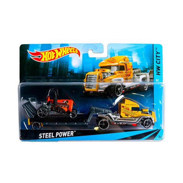 Caminhão Transportador Hot Wheels - Steel Power - Mattel