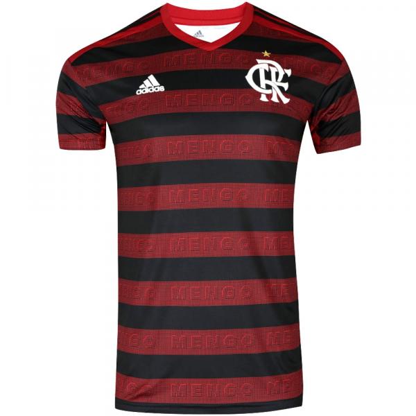 Tudo sobre 'Camisa 1 Flamengo Home 2019 - Adulto Torcedor - Listrada Preto e Vermelho Masculina - Adidas'