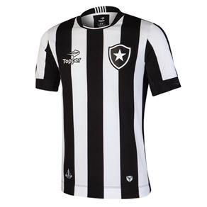 Camisa Botafogo Topper OF1 Infantil 10 a 14 Anos 4137513 - 10 - Preto
