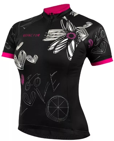 Tudo sobre 'Camisa Ciclismo Bike Love Feminina Refactor'