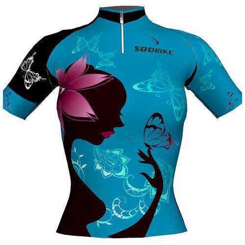 Tudo sobre 'Camisa Ciclismo Sódbike Butterfly Azul'
