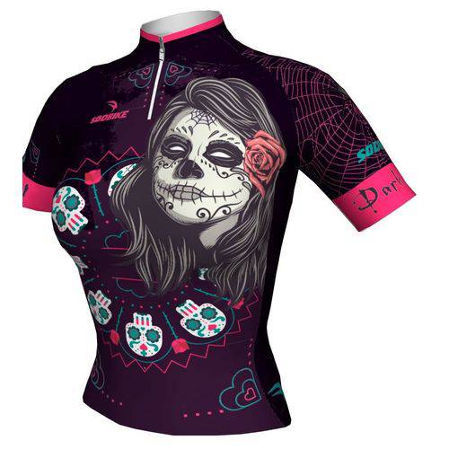 Tudo sobre 'Camisa Ciclismo Sódbike Feminina Dark Skull'