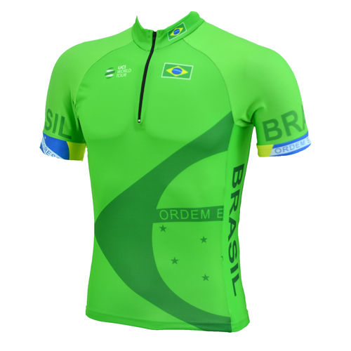 Camisa de Ciclismo Elite Cycle Nations BRASIL Tamanho GGG