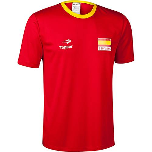 Tudo sobre 'Camisa Espanha Torcida - Topper P Vermelho/Amarelo'