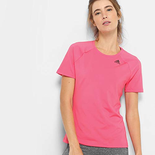 Camisa Feminina Adidas D2M Solid - Rosa REAPINK