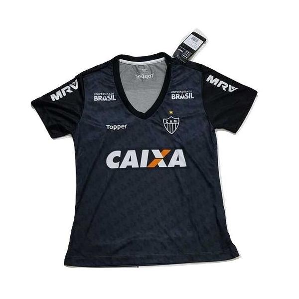 Camisa Feminina Atlético Mineiro Treino Topper Cinza 2018