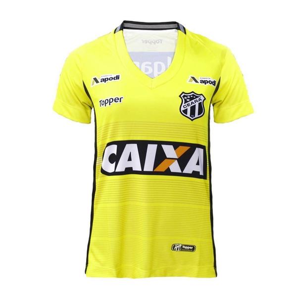 Camisa Feminina Ceará Goleiro Topper Amarelo 2018