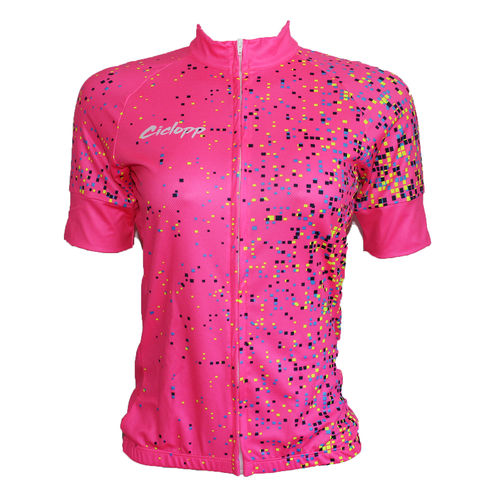 Camisa Feminina Ciclopp Pixel Rosa