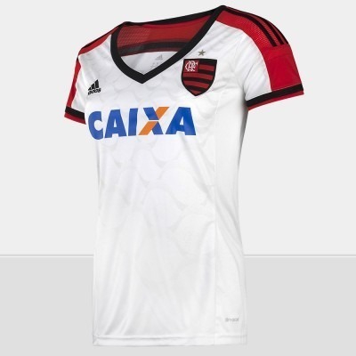 Camisa Feminina Flamengo Branca Adidas 2015