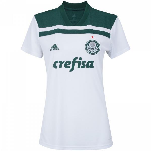 Camisa Feminina Palmeiras Adidas Branco 2018 II