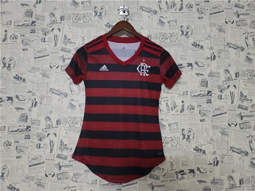 Camisa Flamengo 1° 19/20 S/nº Torcedor Feminina (P, Sim)