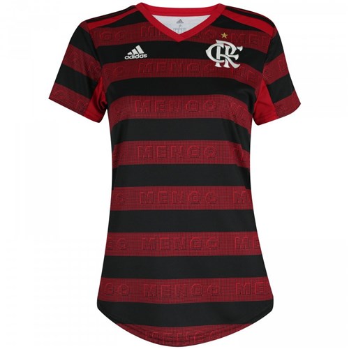 Camisa Flamengo 19/20 Feminina Personalizável (Personalizável, Vermelho, P)