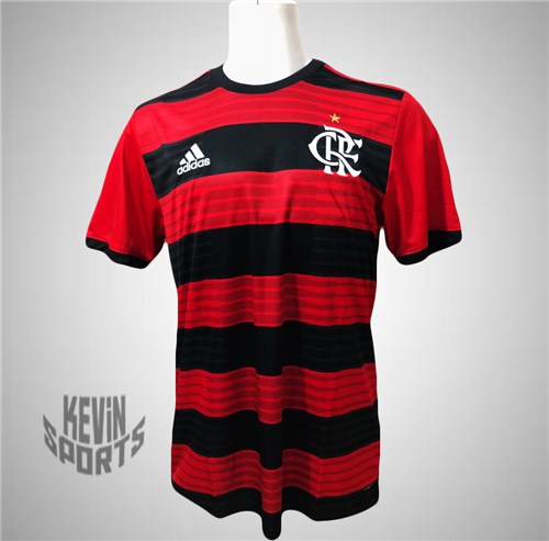 Camisa Flamengo Adidas I 2018 Rubro-Negra (P)