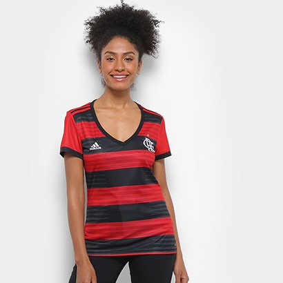 Camisa Flamengo I 2018 S/n° Torcedor Adidas Feminina