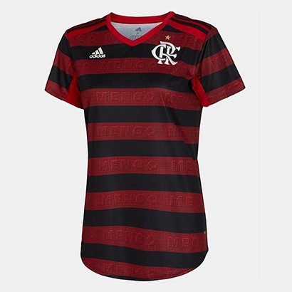 Camisa Flamengo I 19/20 S/n° Torcedor Adidas Feminina