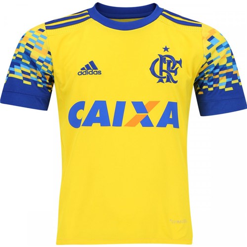 Camisa Flamengo Iii 2017 2018 Adidas Amarela (P)