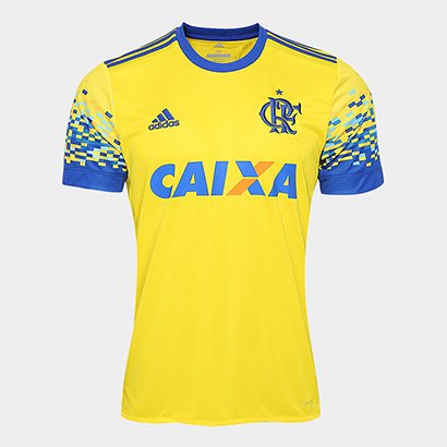 Camisa Flamengo III 17/18 S/nº Torcedor Adidas Masculina