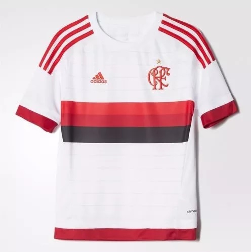 Camisa Flamengo Infantil Branca 2015 - Adidas