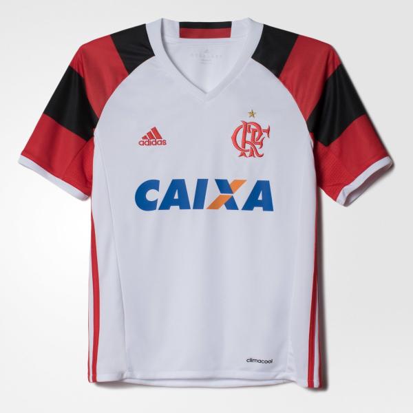 Camisa Flamengo Infantil Branca 2016 - Adidas