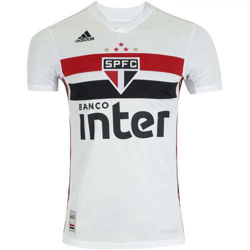 Camisa I São Paulo Futebol Clube Home 2019 - Adulto Torcedor - Masculina Branco