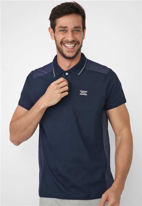 Camisa Polo Calvin Klein Reta The Liquid Touch Azul-Marinho - Compre Agora