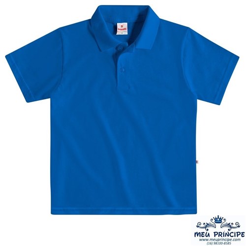 Camisa Pólo Infantil Azul Brandili (6)