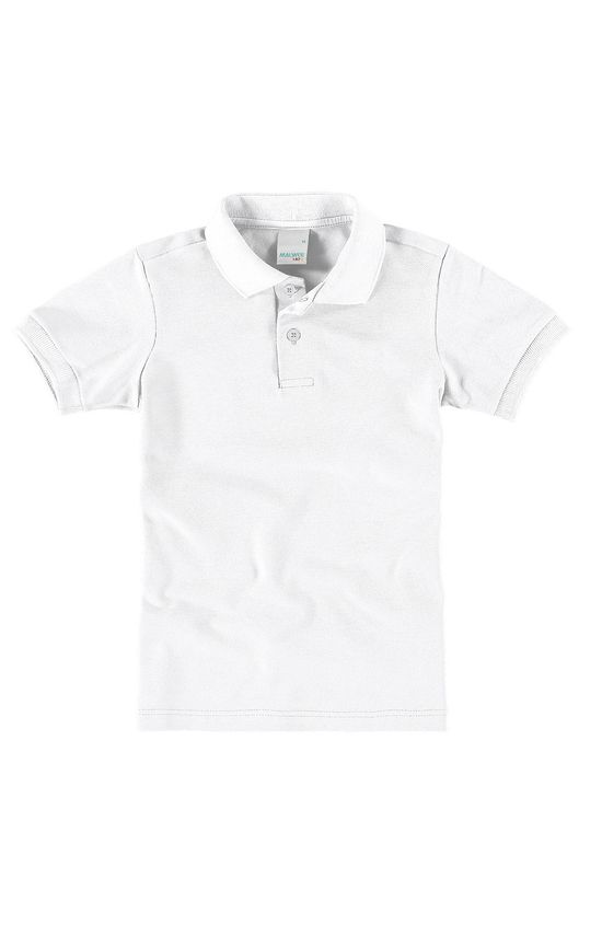 Camisa Polo Infantil Malwee Kids Branco - 1