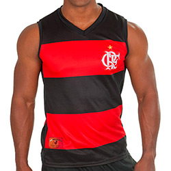 Camisa Regata Braziline Masculina Flamengo Hoop Decote V