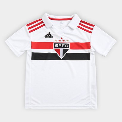 Camisa São Paulo Infantil I 2018 S/n° Torcedor Adidas