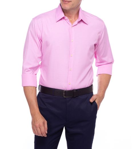 Camisa Social Masculina Rosa Detalhada - 2