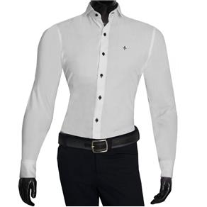 Camisa Masculina Slim - GG - Branco